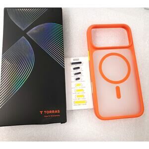 TORRAS or iPhone 17 Pro Max Case, Stronger Magnetic & Shockproof. Orange